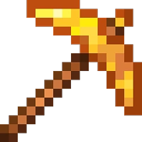 Golden Pickaxe Image.